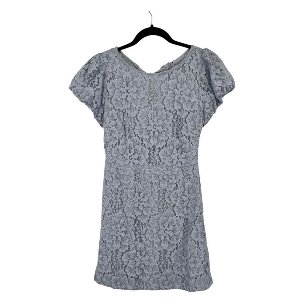 Free People Dress Hailee lace minidress light blue size Small S - Picture 2 of 8